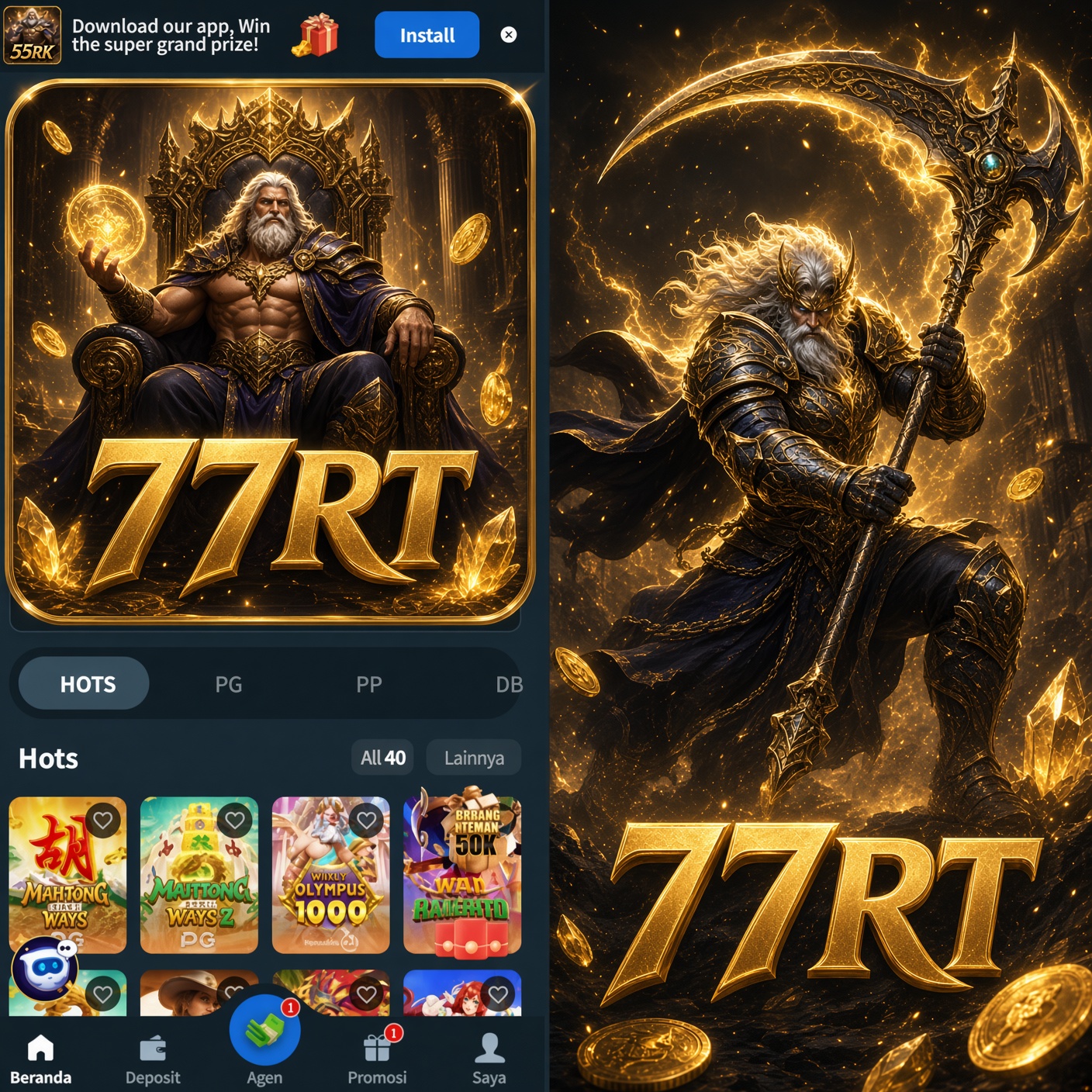 77RT - Pilihan Game PG Soft untuk Penggemar Slot Online